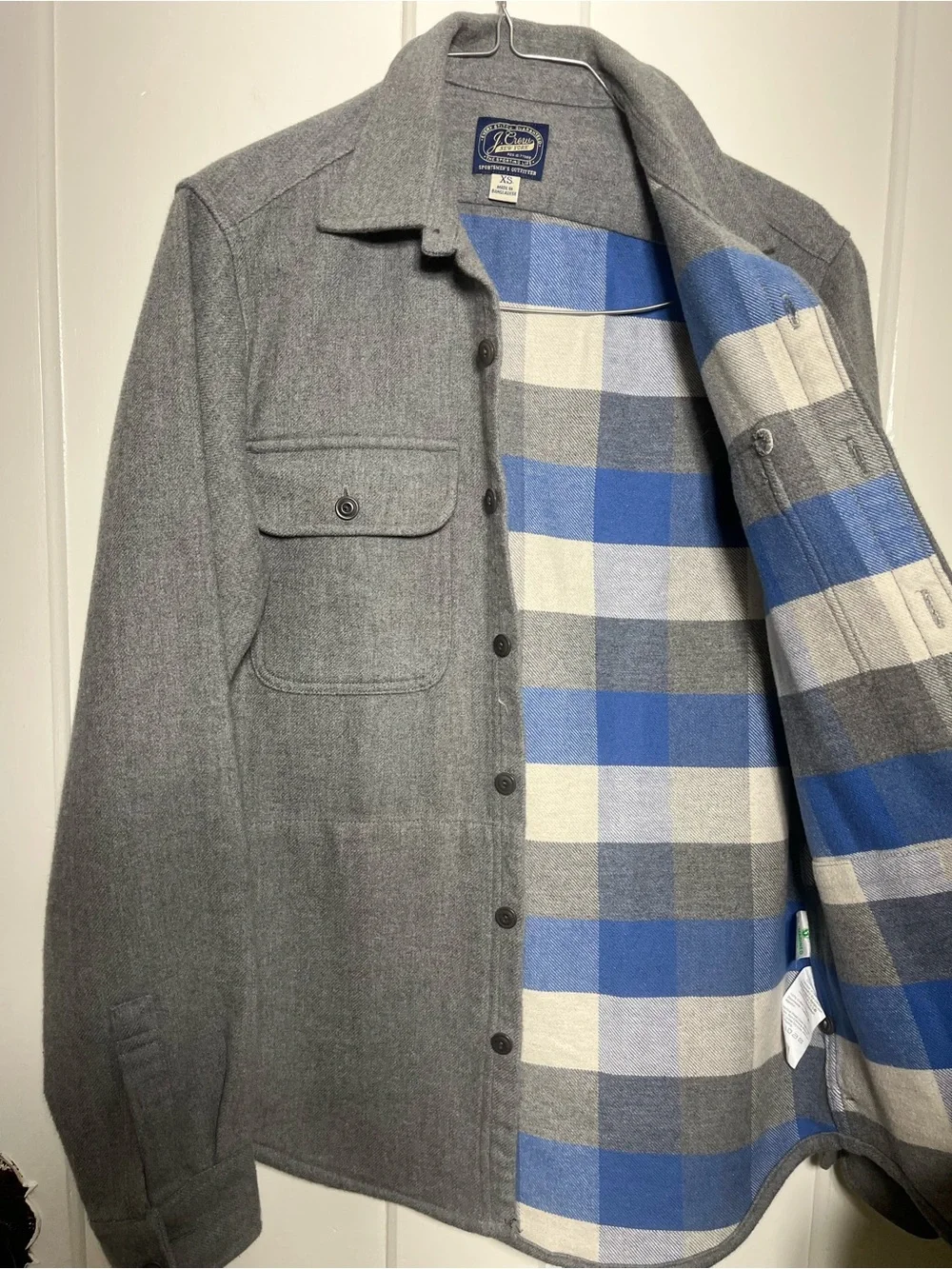 J Crew Heavyweight Shirt Jacket Shacket Gray Size XSmall